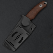 Kunwu STIFFY D. Brown Micarta, VANADIS 4 Stonewashed - KNIFESTOCK