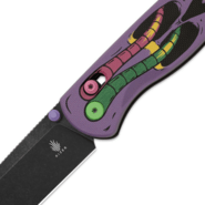 Kizer Drop Bear - Worm Skull, KNFS Exclusive, Limited Edition 200pcs, Nitro-V, Black Stonewash, G10 - KNIFESTOCK
