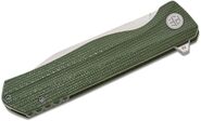 Petrified Fish PF818 Forward Satin D2 Green Micarta PF818GRMS - KNIFESTOCK