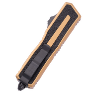 Microtech SCARAB II GEN III D/E BLACK PART SERRATE TAN 1280-2TA - KNIFESTOCK