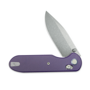 GEO Knife Ethereal Cutter SW M390 Blade Purple G10 - KNIFESTOCK