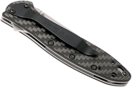 KERSHAW Ken Onion LEEK Assisted Flipper Knife, CPM-154 Stonewashed Blade, Carbon Fiber K-1660CF - KNIFESTOCK