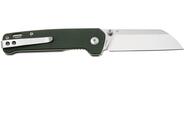 QPS Penguin V2 D2, finitura a 2 toni stonewash - satinata, Manico: Micarta verde QS130V - KNIFESTOCK