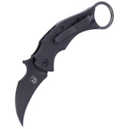 Fox Knives FOX/BASTINELLI BLACKBIRD COUTEAU PLIANT ACIER INOXYDABLE ELMAX PVD LAME, CADRE TITANE VER - KNIFESTOCK