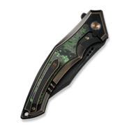 We Knife Orpheus Bronze / Black Titanium Integral Handle With Jungle Wear Fat Carbon Fiber Inlay WE2 - KNIFESTOCK