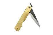 Higonokami HIGOKIRIL Kiridashi Folding Knife, Brass handle HIGOKIRI-L - KNIFESTOCK