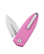 Bestech QUQU 14C28N Satin G10 Pink Button Lock BG57A-2 - KNIFESTOCK