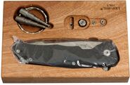 Lionsteel Folding knife M390 blade, Carbon Fiber handle, IKBS wood KIT box  TRE FC - KNIFESTOCK