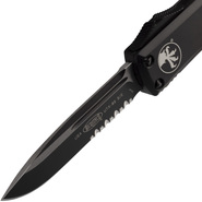 MICROTECH UTX-85 S/E Zwart Tactisch Gedeeltelijk Kartel 231-2T - KNIFESTOCK