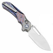 Kansept knives Quasar Stonewashed CPM 20CV Stonewashed Titanium, Timascus K1099V - KNIFESTOCK