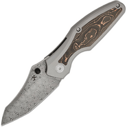 KANSEPT Baba Yaa Damascus Blade Frame Lock K1074C2 - KNIFESTOCK