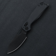 Kunwu Pulsar Gray Carbon Fiber Satin Elmax X705F - KNIFESTOCK