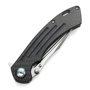 KANSEPT Pretatout Stonewashed CPM S35VN 0.137&#039;&#039;/3.5mm Carbon Fiber,G10 K1032A5 - KNIFESTOCK
