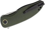 Petrified Fish PFP06 Simum Satin K110 Green Micarta PFP06GRMS - KNIFESTOCK