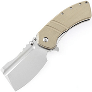 Kansept XL Korvid Stonewashed 154CM Light Sand G10 T1030A5 - KNIFESTOCK