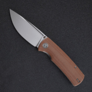 Petrified Fish PFP01Beluga Homokfúvott K110 Barna Micarta PFP01KMP - KNIFESTOCK