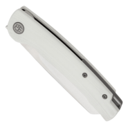 Petrified Fish PFE04 Scholar Satin 154CM White G10 PFE04W - KNIFESTOCK