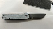 QSP Knife Penguin, Black Stonewash D2 Blade, Blue Denim Micarta Handle QS130-B2 - KNIFESTOCK