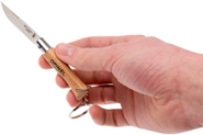 Opinel N°04 Inox Keychain Beech 000081 - KNIFESTOCK