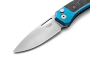 LionSteel Twain CPM MagnaCut Satin, Blue Titanium / Carbon Fiber Handles TW BL CF - KNIFESTOCK