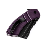 Kansept XL Korvid Black TiCn Coated 154CM Purple G10 T1030A4 - KNIFESTOCK