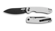 Bestechman Firebird D2, G10, Blokada przyciskiem - Biały BMK05E - KNIFESTOCK