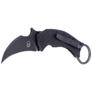 Fox Knives FOX/BASTINELLI BLACKBIRD COUTEAU PLIANT ACIER INOXYDABLE ELMAX PVD LAME, CADRE TITANE VER - KNIFESTOCK