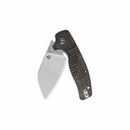 QSP Knife Chefmaster Pocket knife Blade:14C28N, satin, brown micarta, Linerlock QS163-C1 - KNIFESTOCK
