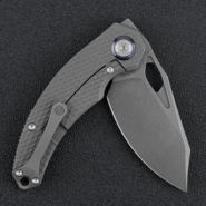 Kunwu Compadre Stonewash VANAX Titanium Stonewash Diamond Texture K706C-T1 - KNIFESTOCK