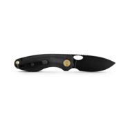 Vosteed Acorn 14C28N Black Stonewash Black Micarta A3302 - KNIFESTOCK
