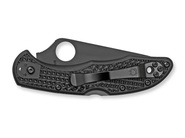 Spyderco C11PSBBK Delica 4 Lightweight Black Black Blade - KNIFESTOCK