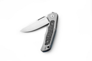 Lion Steel Folding knife MAGNACUT  blade, GREY  Titanium with Carbon Fiber inlay - KNIFESTOCK