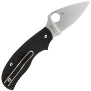 Spyderco Urban Leaf Lightweight Black Slip Joint C127PBK - KNIFESTOCK