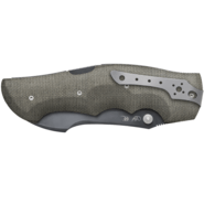 Viper Rhino-1 Dark Stonewashed, Green Canvas Micarta V5905CV - KNIFESTOCK