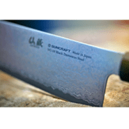 Dellinger Petty Knife Suncraft VG-10 Black Damascus 120 mm - KNIFESTOCK