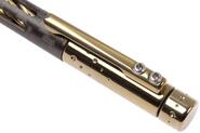 Lionsteel Twist Pen Titanium BRONZE SHINE with Carbon Fiber. Fisher Space refill NY FC BRS - KNIFESTOCK