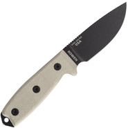 ESEE Knives Model 3 survival knife 3MIL-P-B black sheath + belt clip and MOLLE-back - KNIFESTOCK