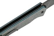QSP Knife Mamba V2, Black Stonewash D2 Blade, Blue Micarta Handle QS111-H2 - KNIFESTOCK