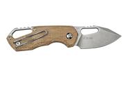 MKM ISONZO M390 Natural canvas micarta BÖHLER M390 MK FX03M-3NC - KNIFESTOCK