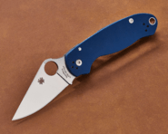 Spyderco Para 3 Cobalt Blue G-10 CPM SPY27 Reveal 14 C223GPCBL - KNIFESTOCK