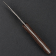 Kunwu STIFFY D. Brown Micarta, VANADIS 4 Stonewashed - KNIFESTOCK