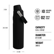 STANLEY The Aerolight™ IceFlow™ Water Bottle Fast Flow 0.6L / 20oz Black 10-12515-001 - KNIFESTOCK