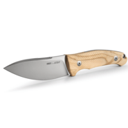 Viper NORDLYS Drop Point Satin N690Co, Nautral Olive Wood, Leather Sheath VT4046UL - KNIFESTOCK