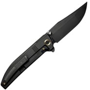 WE Black Titanium Integral Handle With Black HolesBlack Stonewashed Bohler M390 - KNIFESTOCK