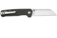 QPS Penguin V2 D2, finitura a 2 toni stonewash - satinata, Manico: Micarta marrone scuro Q - KNIFESTOCK