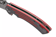 Kansept Pretatout Black TiCn Coated 154CM Black and Red G10 T1032A1 - KNIFESTOCK