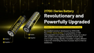 Nitecore ladattava Li-Ion 21700 tyyppi 5300mAh 3,6V akku NL2153HPi(5300mAh) - KNIFESTOCK