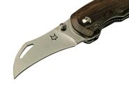 Fox Knives FOX SPORA MUSHROOM FOLDING KNIFE SANDVIK 12C27 BLADE, EUCALIPTUS HANDLE - KNIFESTOCK