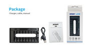 Xtar LC8-Type-C 1.5V Li-ion AA/AAA battery charger, 1*A-C cable - KNIFESTOCK