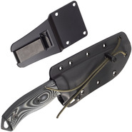 ESEE Knives Model 5 Black Blade 3D Grey-Black G10 survival knife 5PB-002 kydex sheath + clip plate - KNIFESTOCK